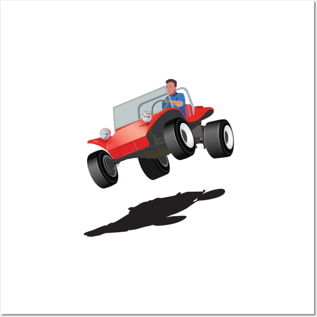 Dune Buggy Jump Wall Art by PauHanaDesign